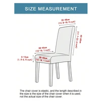 1 PC/2PCS/4PCS/6PCS Faux Leather Chair Cover water-proof oil-resistant Elastic Chair Cover 15 Colors to choose 2