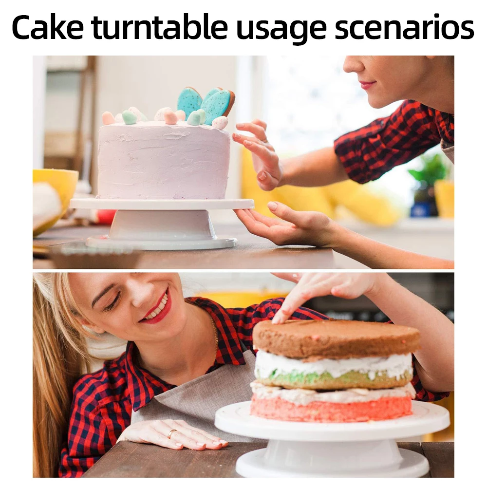Cake Stand Cake Turntable Baking Supplies Cake Tools Cake Decorating Kit Rotating Bearing Turntable 70PCS Rotating Pastry Turntable Kit 50PCS Disposable Piping Pastry Bags Stainless Steel Piping Nozzles Cake Decorating Turntable