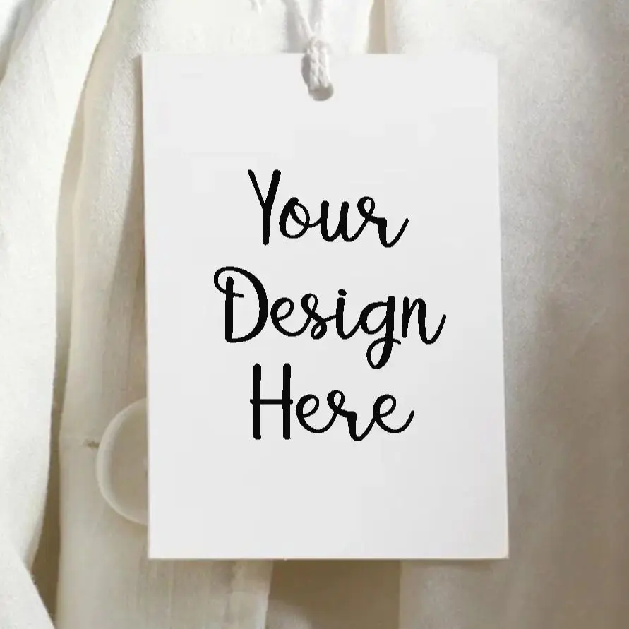 Hang Tags for Clothing with Jute Twine, Printable Labels, DIY Paper Tags Cards for Bottles, Bakery Use, Handmade