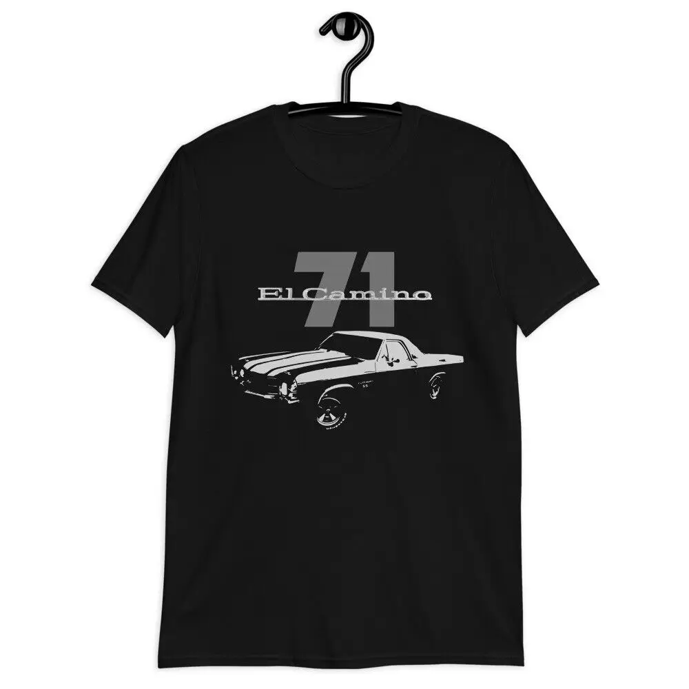 

1971 El Camino SS Muscle Car Collector Custom Gift T-Shirt Short Sleeve Casual 100% Cotton O-Neck Summer Mens T-shirt Size S-3XL