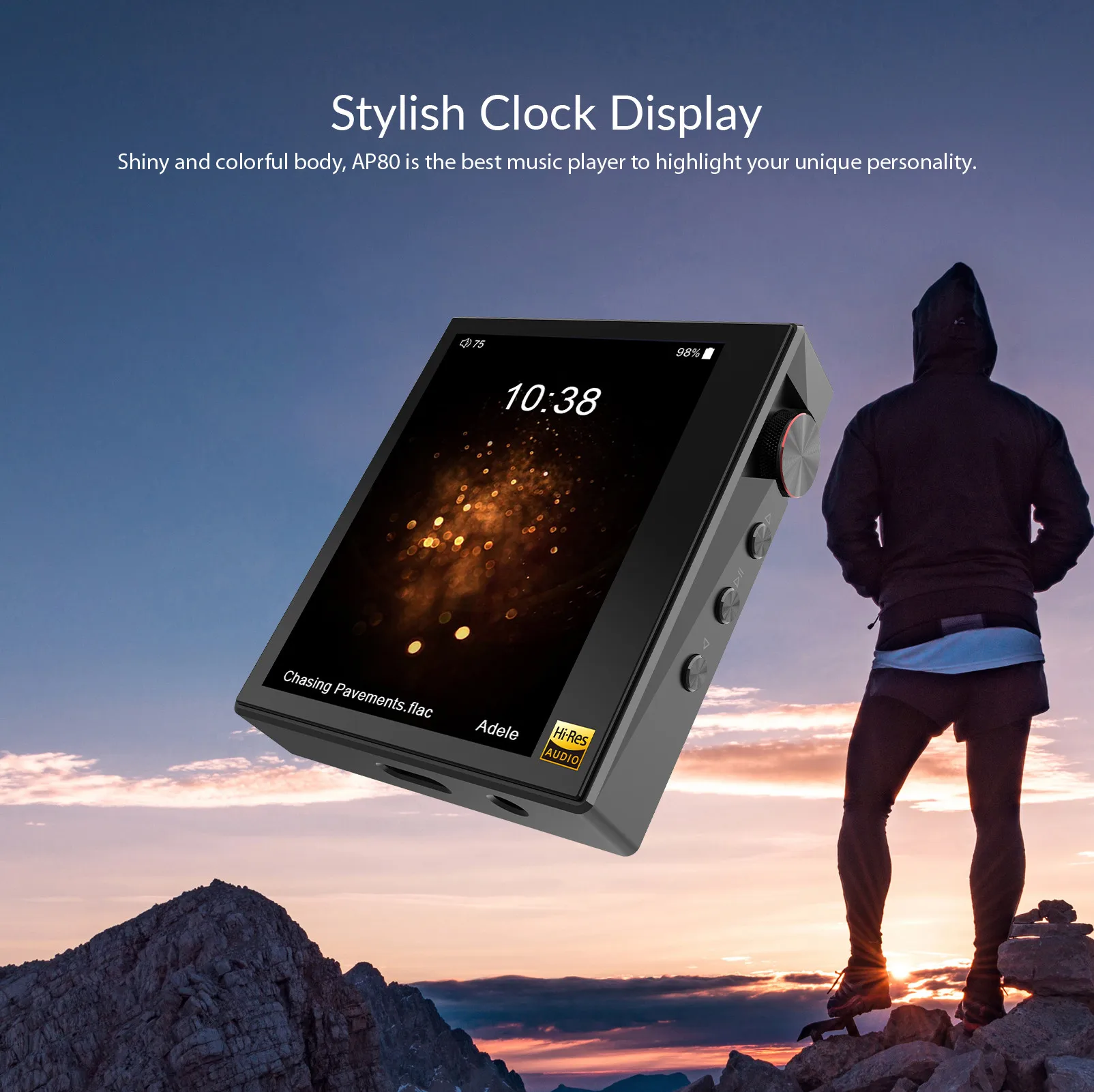 Hidizs AP80 HIFI MP3 Player Portable Touch Screen Sports Bluetooth Music MP3 Player