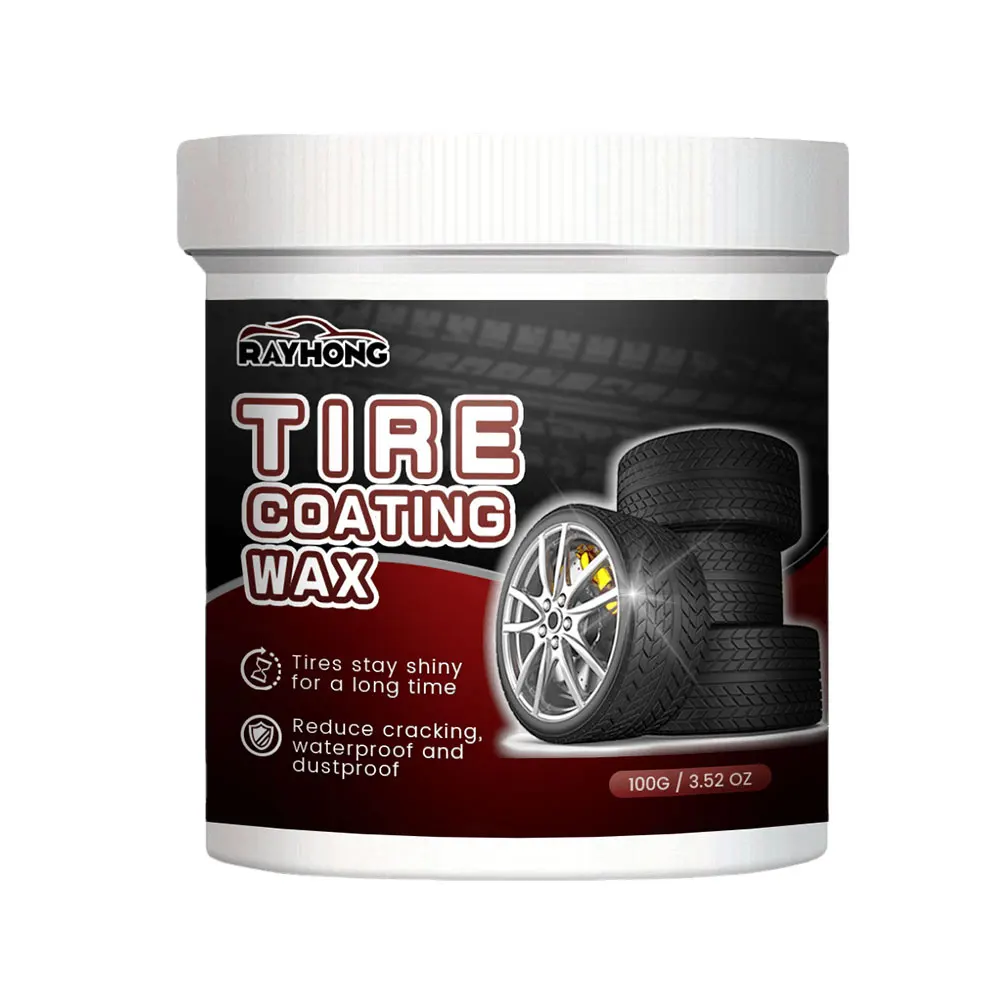 

100g Auto Tire Cleaning Wax Brightening Powerful Car Wheel Cleaning Coating Wax Tyre Wheel Rims Cleaning Wax Vehicle Accessories