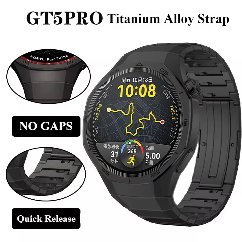 Enhanced Luxury Titanium Strap - Premium Metal Quick Link Bracelet
