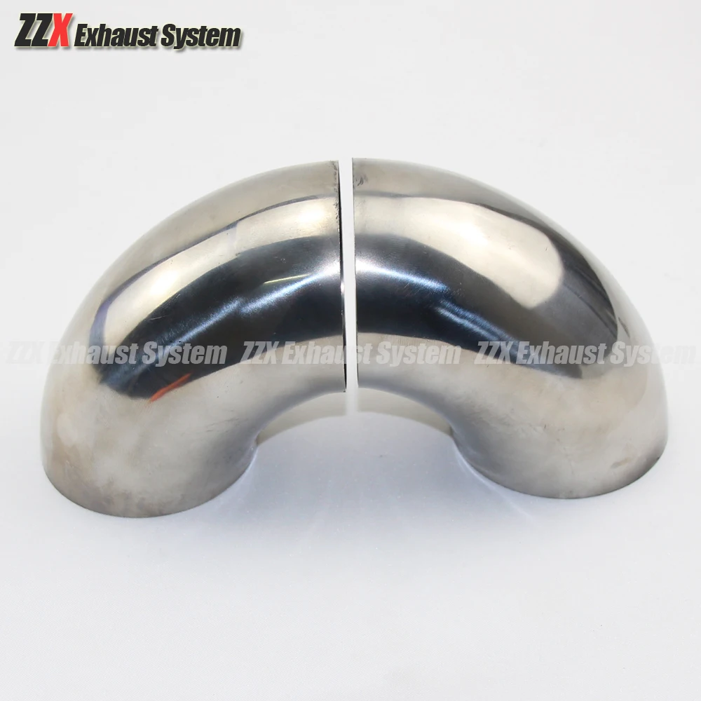 42/54/60/63/70/76/80/89mmx1.5mm Automobile exhaust pipe muffler Stainless Steel Elbow Angle Pipe Reduce Diameter Exhaust Pipe Pipe Fitting Round Pipe Fitting Stainless Steel Pipe