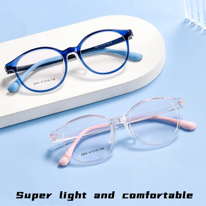 Kids Glasses Optical Spectacle Frames YIMARUILI TR90 Kids Eyewear Retro Round Prescription Children's Frame Boy and Girl