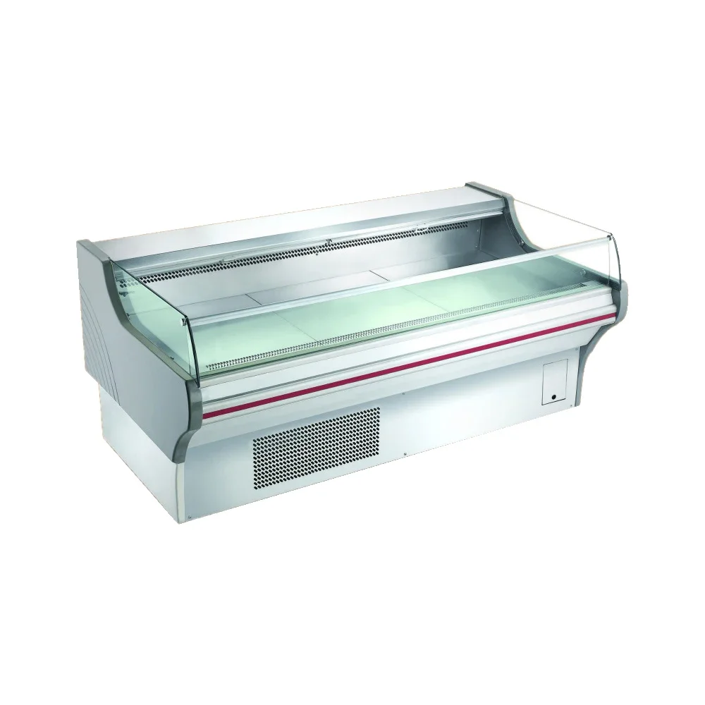 New Commercial Meat Freezer Display Refrigeration Equipment Horizontal Fridge Cooler Refrigerator Showcase For Restaurant
