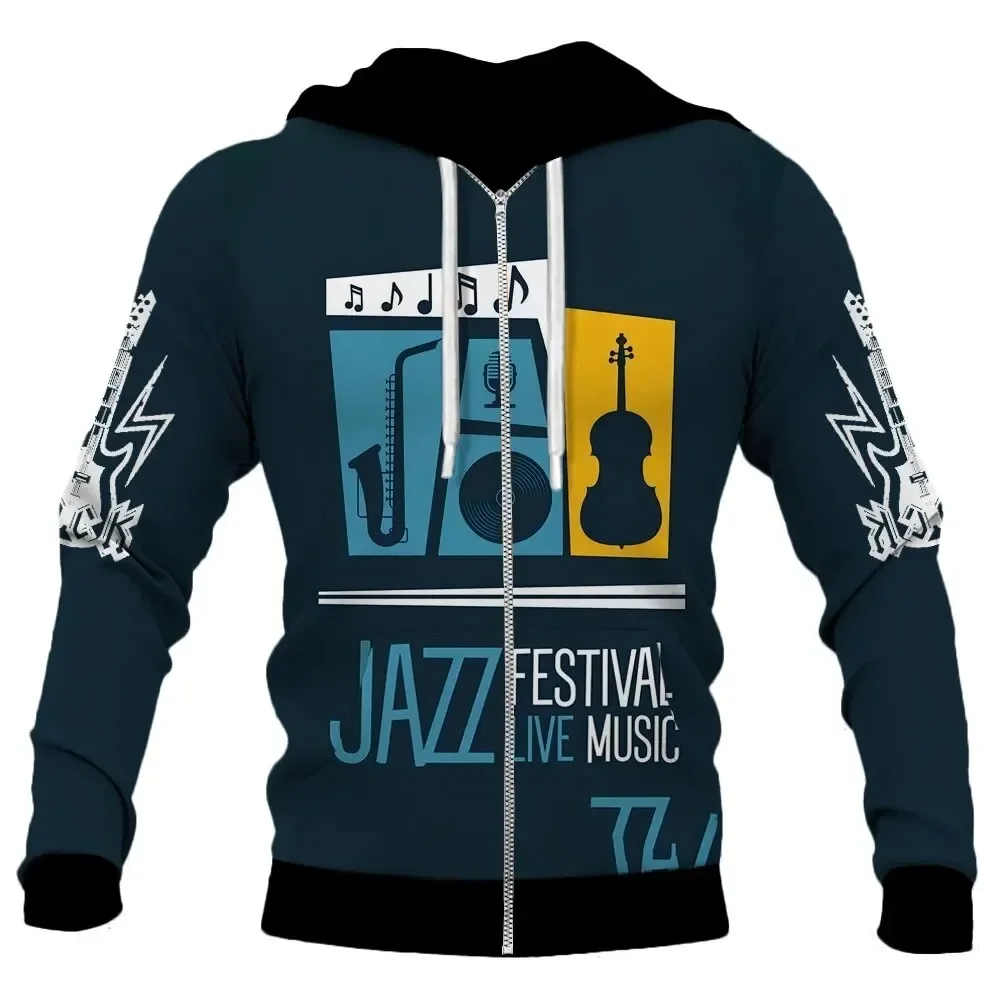 Sudadera con capucha retro con cremallera para hombre, chaqueta con estampado 3D y patrón nostálgico de los años 80, nueva sudadera informal de calle, ropa de moda para hombre Y2K