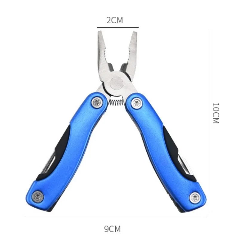 Camping Gear Outdoor Survival Stainless Steel 9 In 1 Portable Multi Tool Plier Camping Accessories Portable
