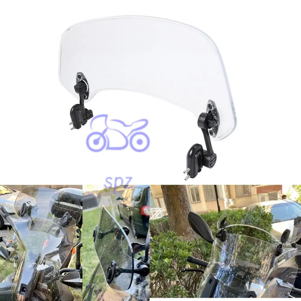 

For Piggio Vespa Universal Retrofit Motorcycle Small Windscreen Non-Destructive Mounting Windscreen Extension Booster Kit