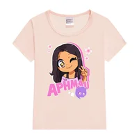 Aphmau T-shirt Kawaii Princess girl T shirt Print Children's Clothing Cartoon Anime Boys Girls Shirt cat print Summer Tops tee 4