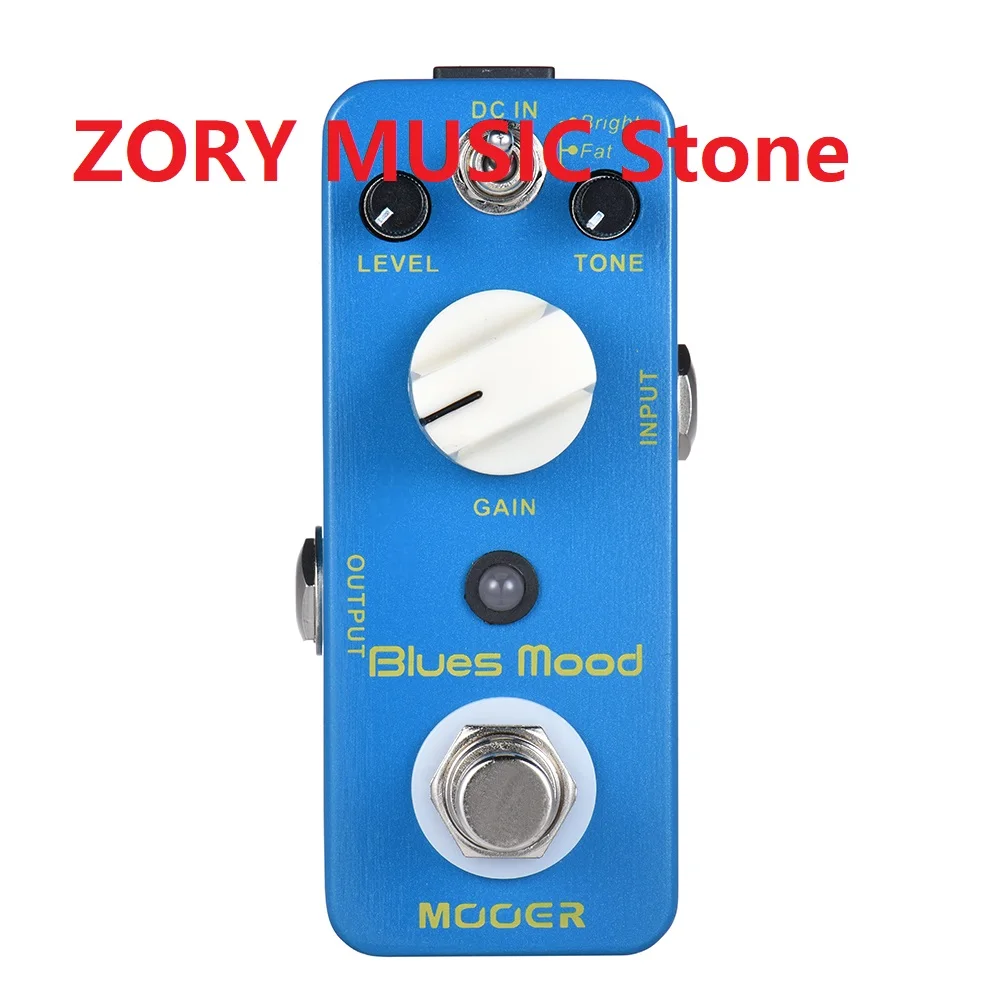 

MOOER Blues Mood Overdrive Guitar Effect Pedal Blues Style 2 Modes(Bright/Fat) True Bypass Full Metal Shell Micro Guitar Pedal