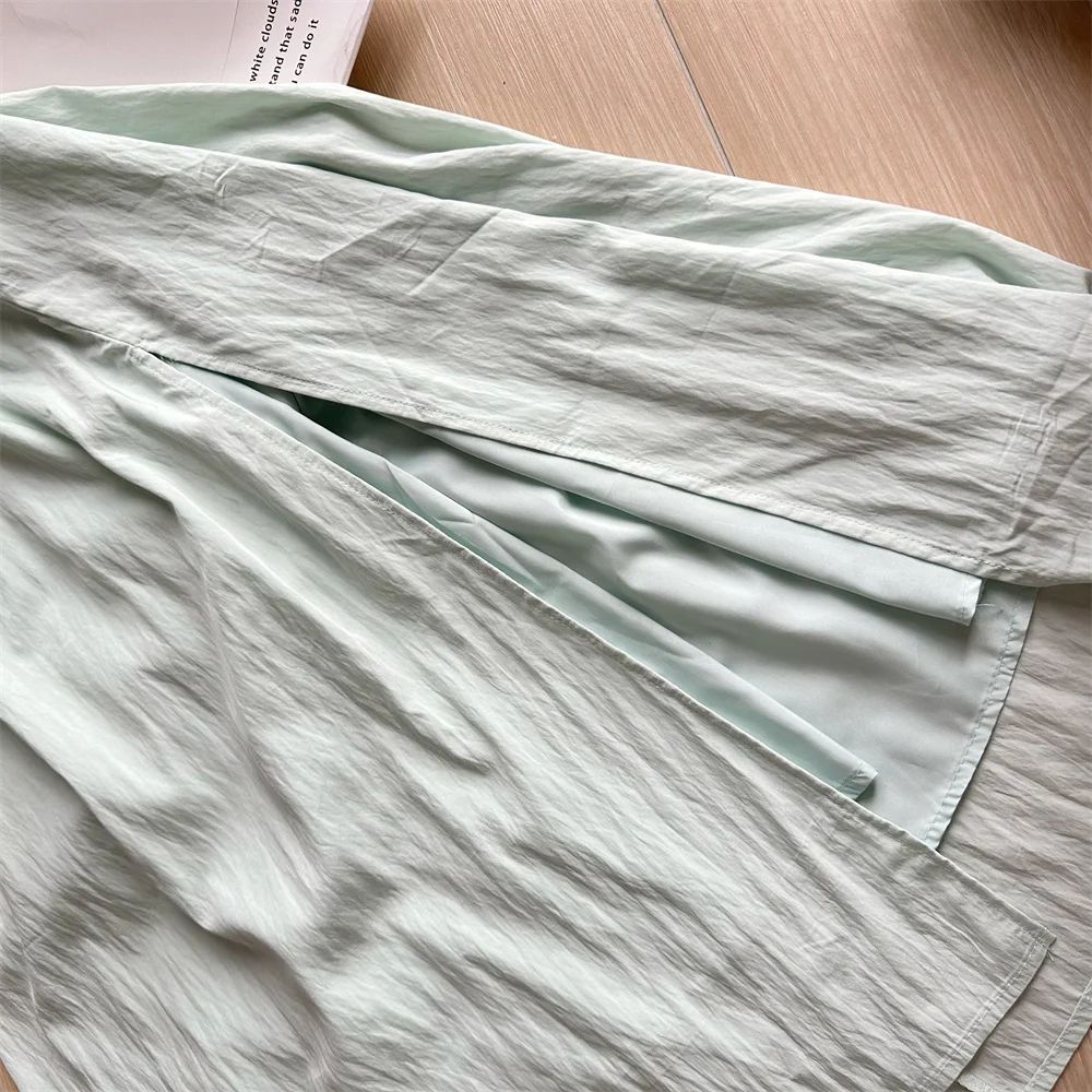 Summer New Spaghetti Strap Backless Midi Dresses for Women Lace-up Sleeveless Beach Style Korean Fashion One Piece Vestido Mujer