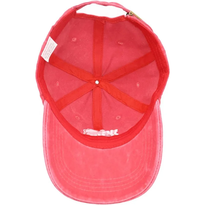 Adult Christmas baseball cap, vintage broken embroidery cotton cap