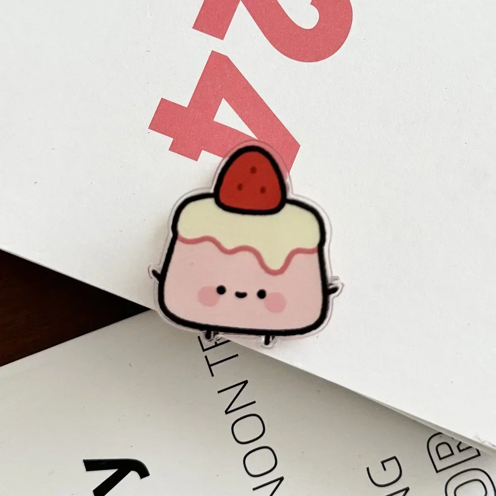 Cute Cartoon Ornaments Gift Sealing Clip Note Holder Pp Clip Student Cute Small Commodity Ornaments Stationery binder clips
