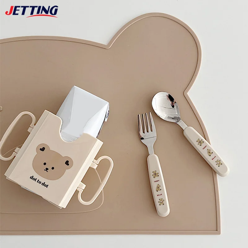 Carton Cup Milk Holder Adjustable Plastic Baby Toddler Juice Box Drinking Anti-Squeeze Cup Holder Adjustable Milk