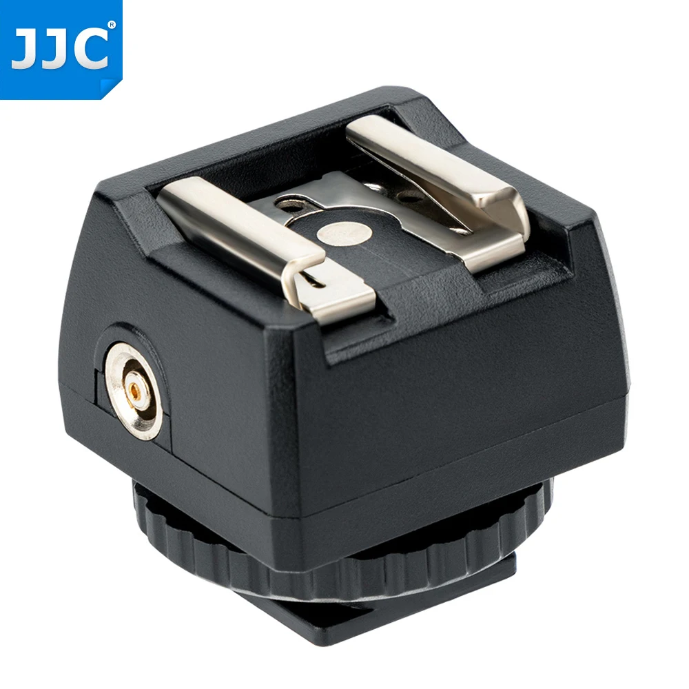 JJC Universal Hot Shoe Mount Adapter with 3.5mm&PC Port for Monolight