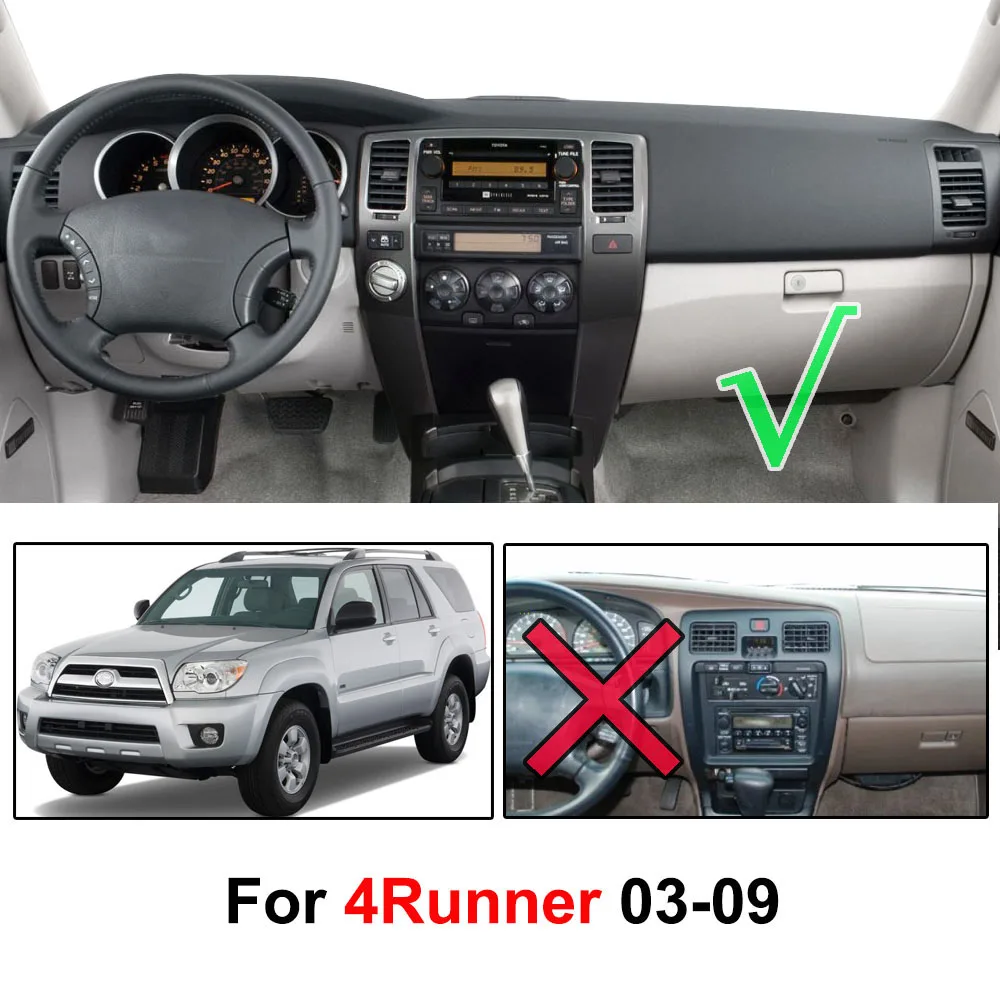 OEMASSIVE Toyota 4Runner 4.0L / 4.7L 2003-2009 Dashmat Dashboard Cover Dash Mat Pad Sun Shade Dash Board Cover Carpet 2004