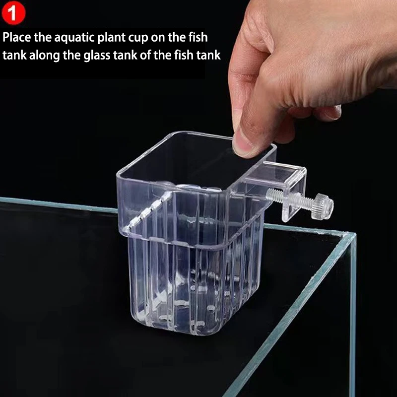 Multifunctional Fish Aquarium Water Grass Planting Cup Breeding Isolation Box Fish Tank Hydroponic Plants Tank Landscaping fish aquarium,fish breeding box,hydroponic planter