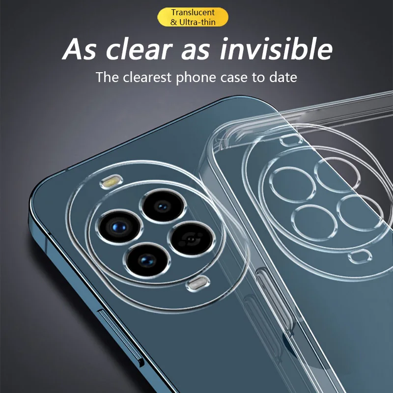 Flexible Durable Phone Cases: Clear TPU Cover with 360° Soft Transparent Shockproof Shield