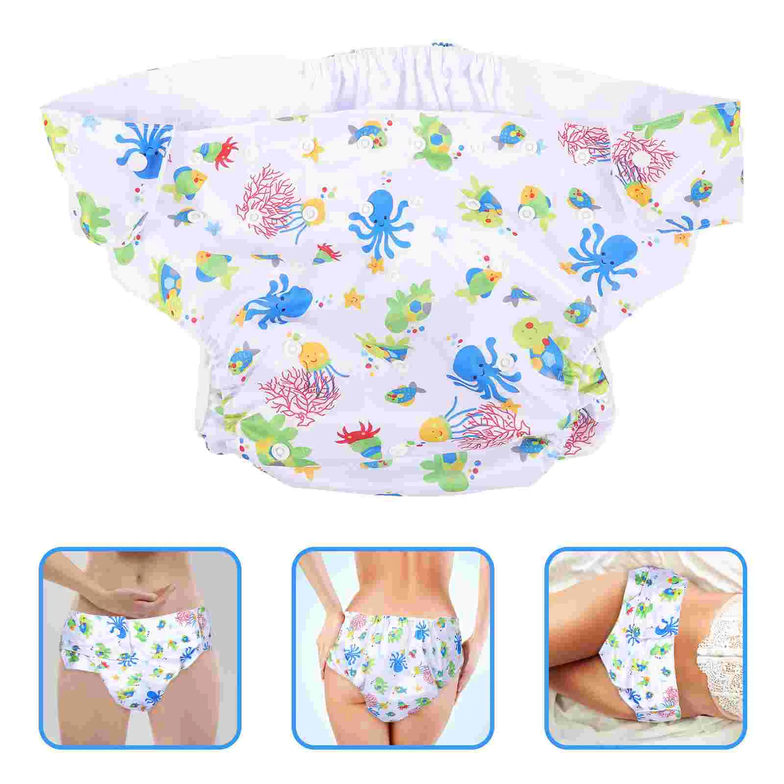 Adult Washable Diapers Mens Cloth Reusable for Adults Overnight Baby Nursing Supplies 5