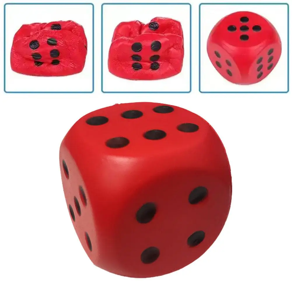 Large Foam Dices Soft Six Sided Dices Kids Counting Toy Learning Aids For Class Board Game Classroom Math Teaching 6cm