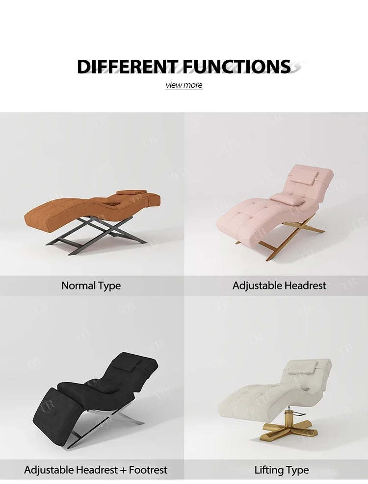 Luxury Curve Eyelash Lash Extension Bed Furniture Set Custom