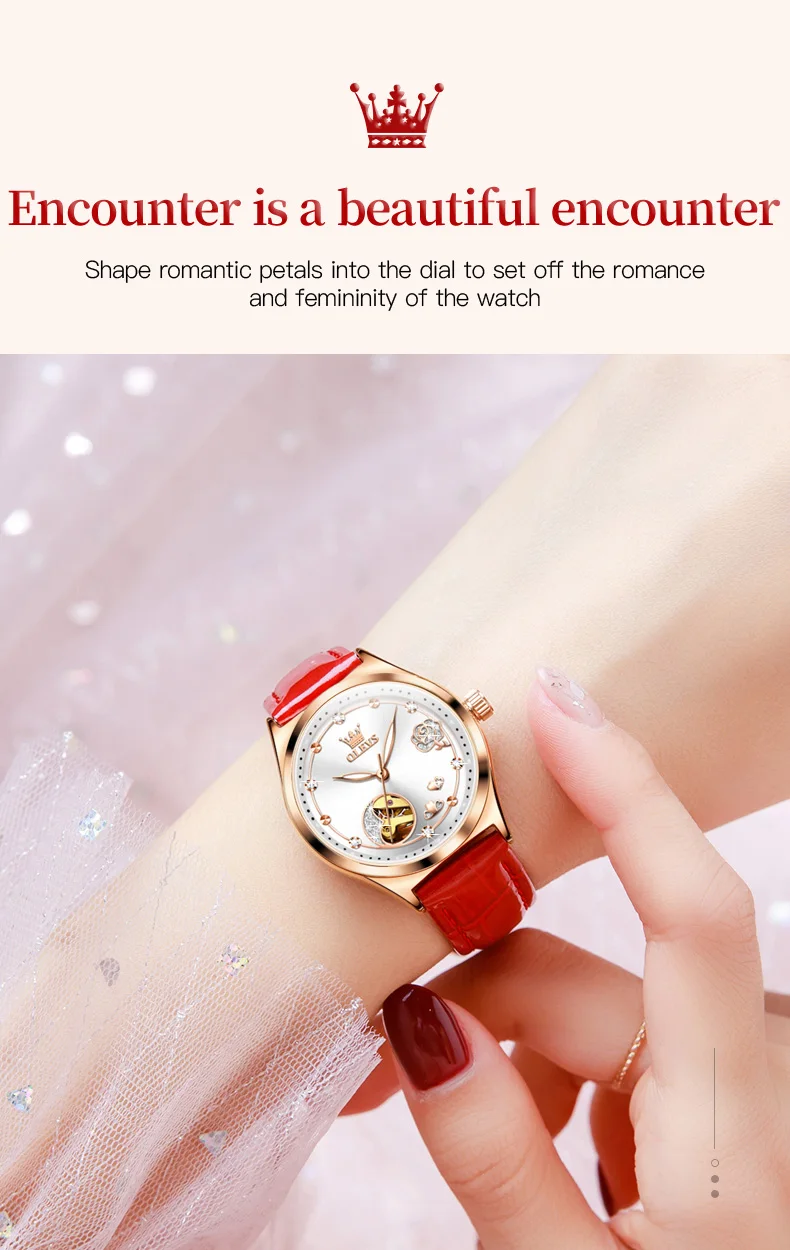 OLEVS 6601 Luxury Women's Mechanical Watch description image 3