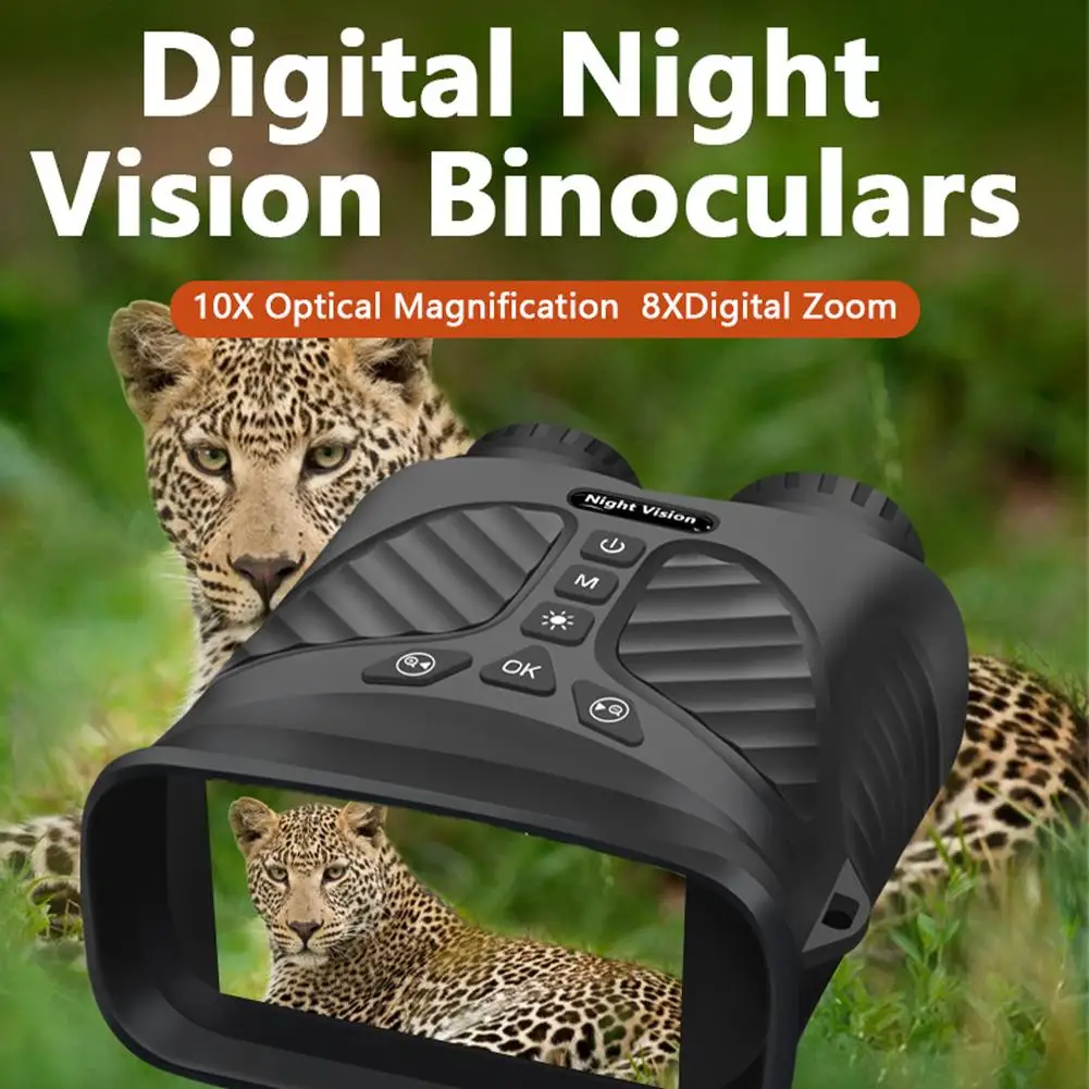 

Infrared Night Vision Camera Binoculars Goggles With 8X Digital Zoom Rechargeable Lithium Battery For Outdoor Hunting Camping