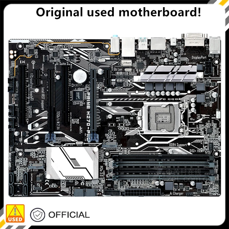 

For PRIME H270-PRO Original Used Desktop Intel H270 64GB DDR4 Motherboard LGA 1151 i7/i5/i3 USB3.0 SATA3