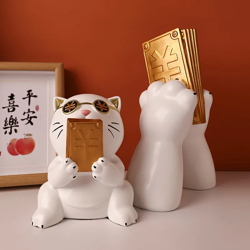 

Creative Lucky Cat Decoration Home Living Room TV Cabinet Decorations Light Luxury Strict Selection Opening Gift