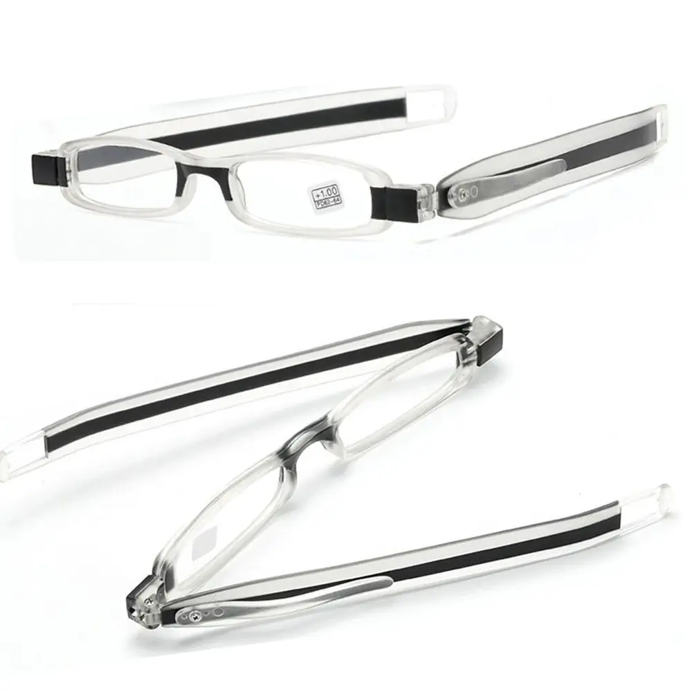 Folding Resin Reading Glasses 360 Degree Rotation Fashion Eyeglasses Office Computer Presbyopia Glasses for Men Women
