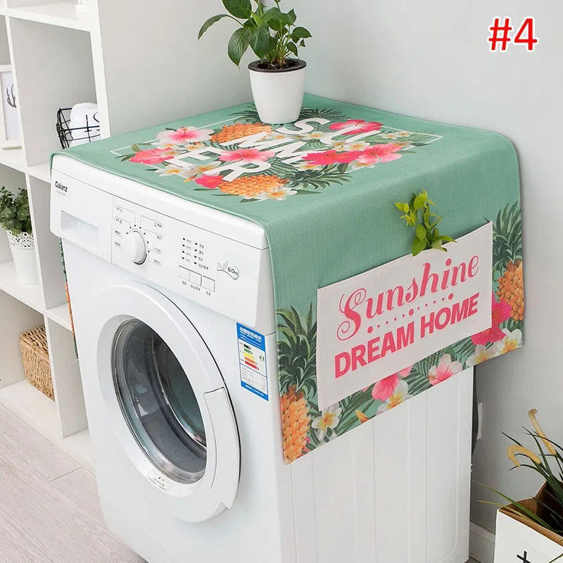 Waterproof Washing Machine Cover Cubre Lavadora Dustproof Refrigerator Dust  Covers Microwave Cover Side Pocket Furniture Cloth - AliExpress
