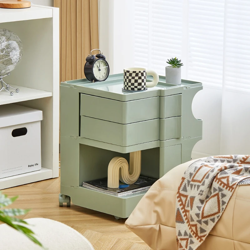 Nordic Modern Night Table Bedroom Storage Acrylic White Nightstands Luxury Drawer Cajones De Dormitorio Bedroom Furniture