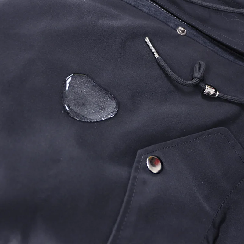 Parka à capuche en fourrure d'écureuil à manches longues pour femme