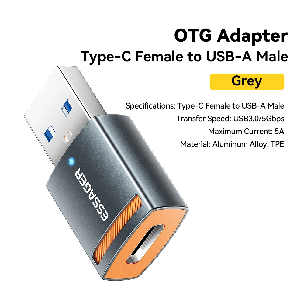 Essager USB 3.0 OTG محول نوع C أنثى إلى USB ذكر مح...