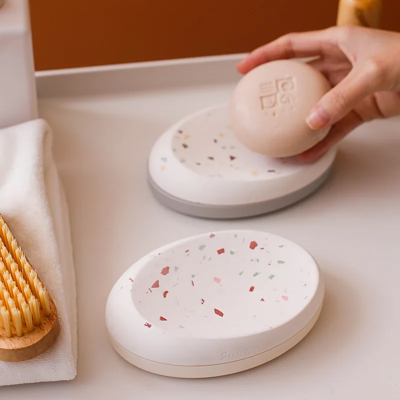 Popular Diatomaceous Earth Soap Holder Soap Box Bathroom Absorbent Washbasin Bathroom Supplies