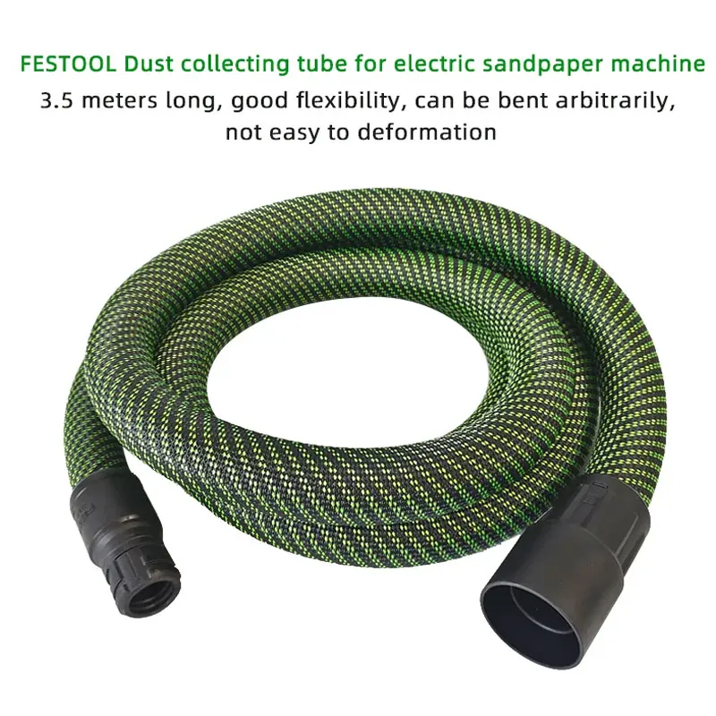 Festool Electric Sandpaper Machine Dust Collection Pipe Sander 3.5m Hose Anti-static Vacuum Cleaner Dust Collection Pipe