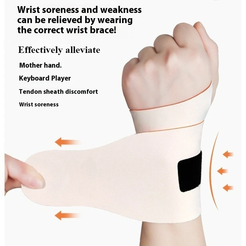 Adjustable Thin Compression Wrist Wraps Compression Wrist Support Exercise Strap Band Wristbands for Work Fitness Weightlifting