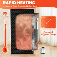 Portable Sauna for Home, Full Size Steam Sauna Tent with 3L 1200W Large Capacity Steamer and Remote Control, Personal Steam Room 2