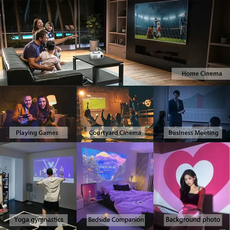 Mini Projector LED Projector Vivicine Y9 Mini LED 1080P Video Projector