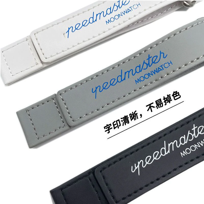 Fabric watch Straps for Omega X S-watch MoonS-watch Speedmaster Hook and Loop Nylon Leather Bands 20mm Watch Bracelet with logo