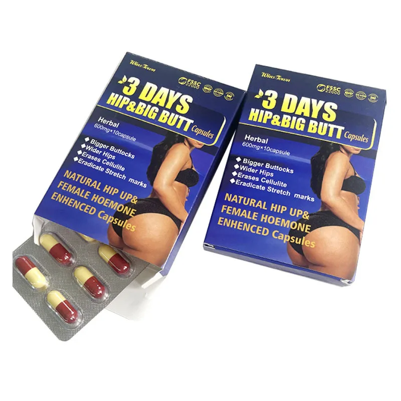 1 Pc 3-day Hip Big Butt Capsule Health Food Eradicate Stretch Marks Increase Hip Lifting Tightening buttock enhancement pills