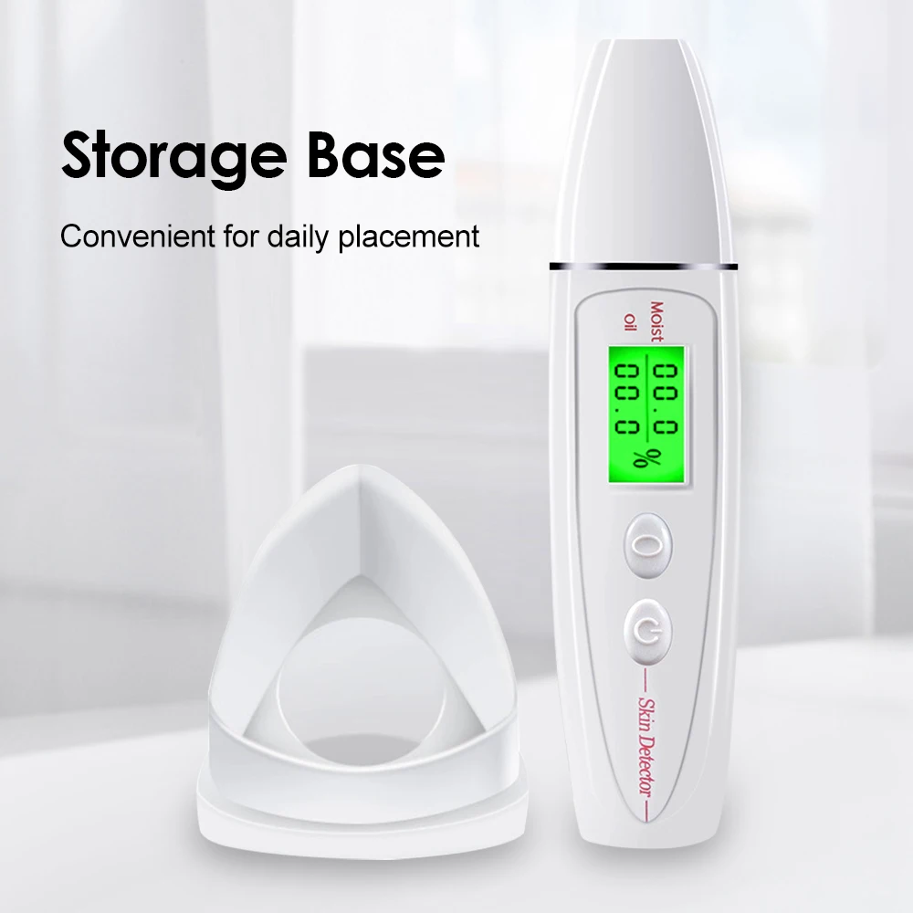 Digital Skin Tester Moisture Oil Test Meter Facial Skin Moisture&Oil Content Analyzer skin tester for Forehead Cheek