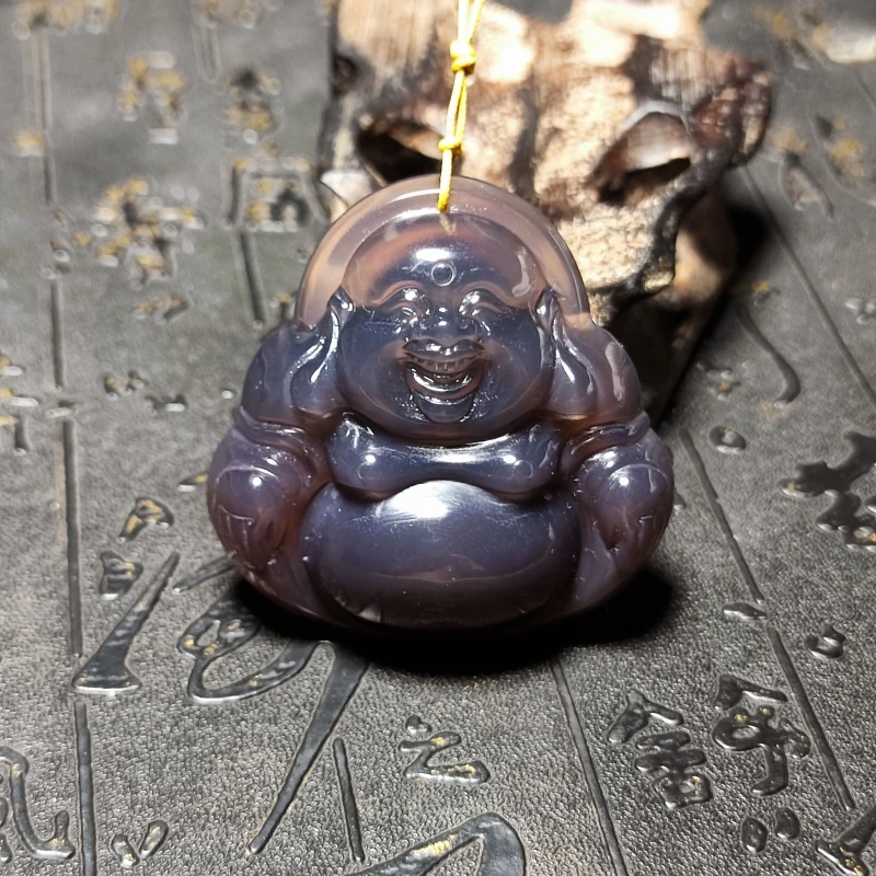 

Натуральные бусины из искусственного агата, резная подвеска в виде Будды для мужчин и женщин