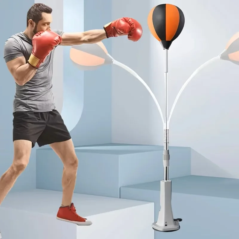 Sacco da Boxe Regolabile per Interni, Palla per Allenamento di Agilità e Riflessi, Strumento Ausiliario per Fitness e Sport - immagine 2