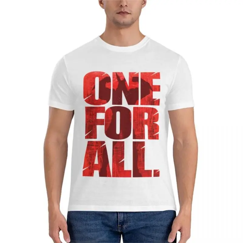 

Забавные мужские футболки с надписью «один для всех», мужские футболки, короткая блузка, черная футболка, мужские летние топы