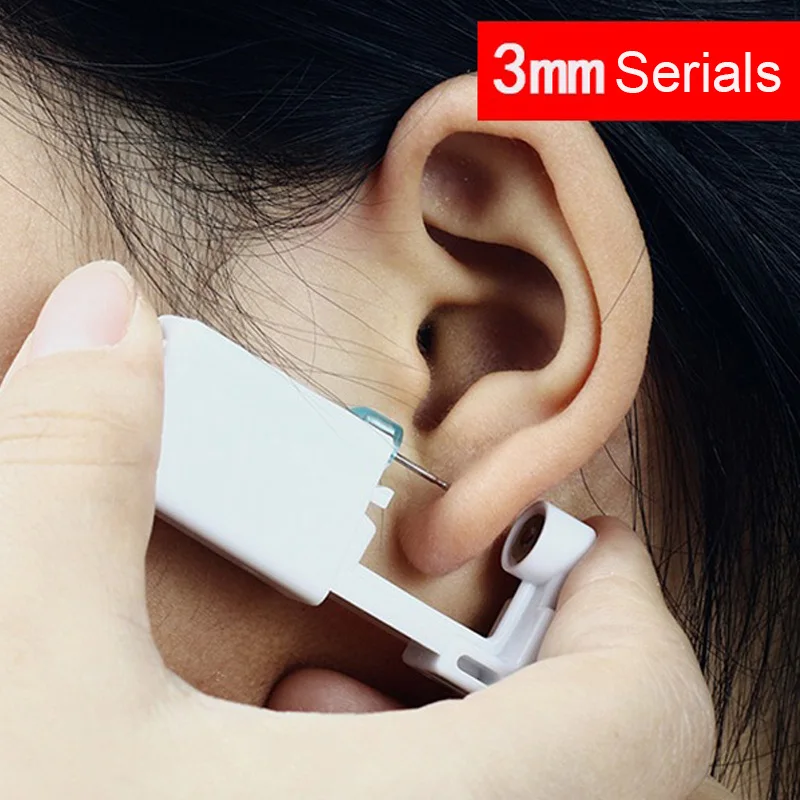 Disposable Sterile Ear Piercing Kit 1Pc Cartilage Tragus Helix Piercing Gun No Pain
