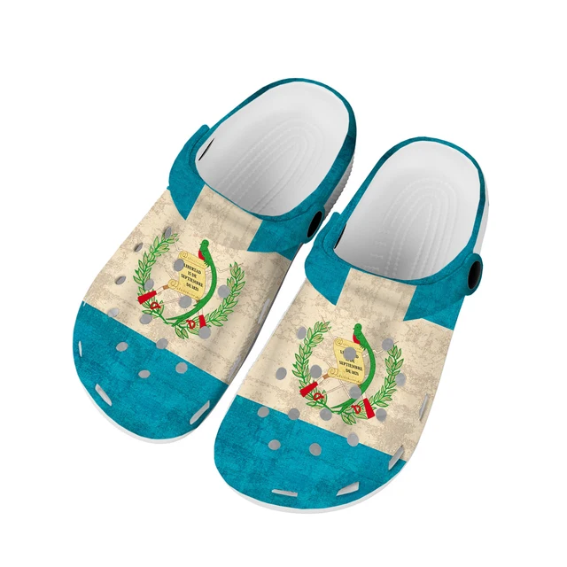 Guatemalan Flag Home Clogs: A Fashionable and Breathable Footwear Choice