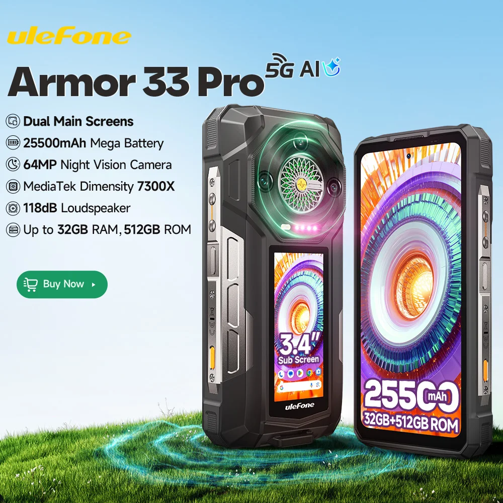 世界初公開】Ulefone Armor 33 Pro 5G 頑丈な携帯電話 25500mAh