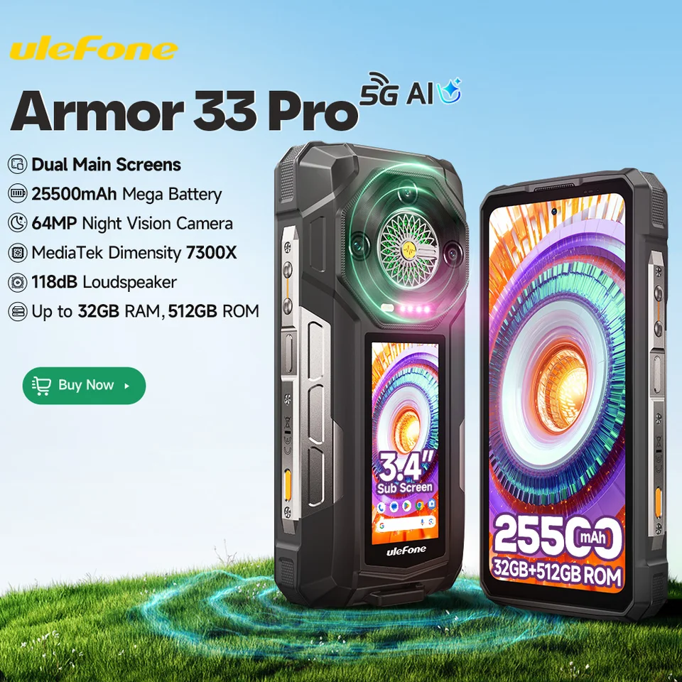 世界初公開】Ulefone Armor 33 Pro 5G 頑丈な携帯電話 25500mAh